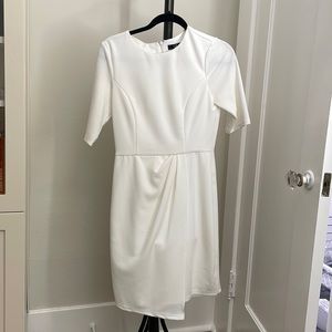 Lulu’s Westwood White Half Sleeve Sheath Dress